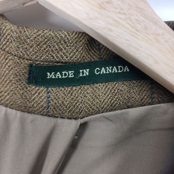 Lauren Ralph Lauren Mens Wool Blazer L Plaid Windowpane Pattern - Picture 7 of 9